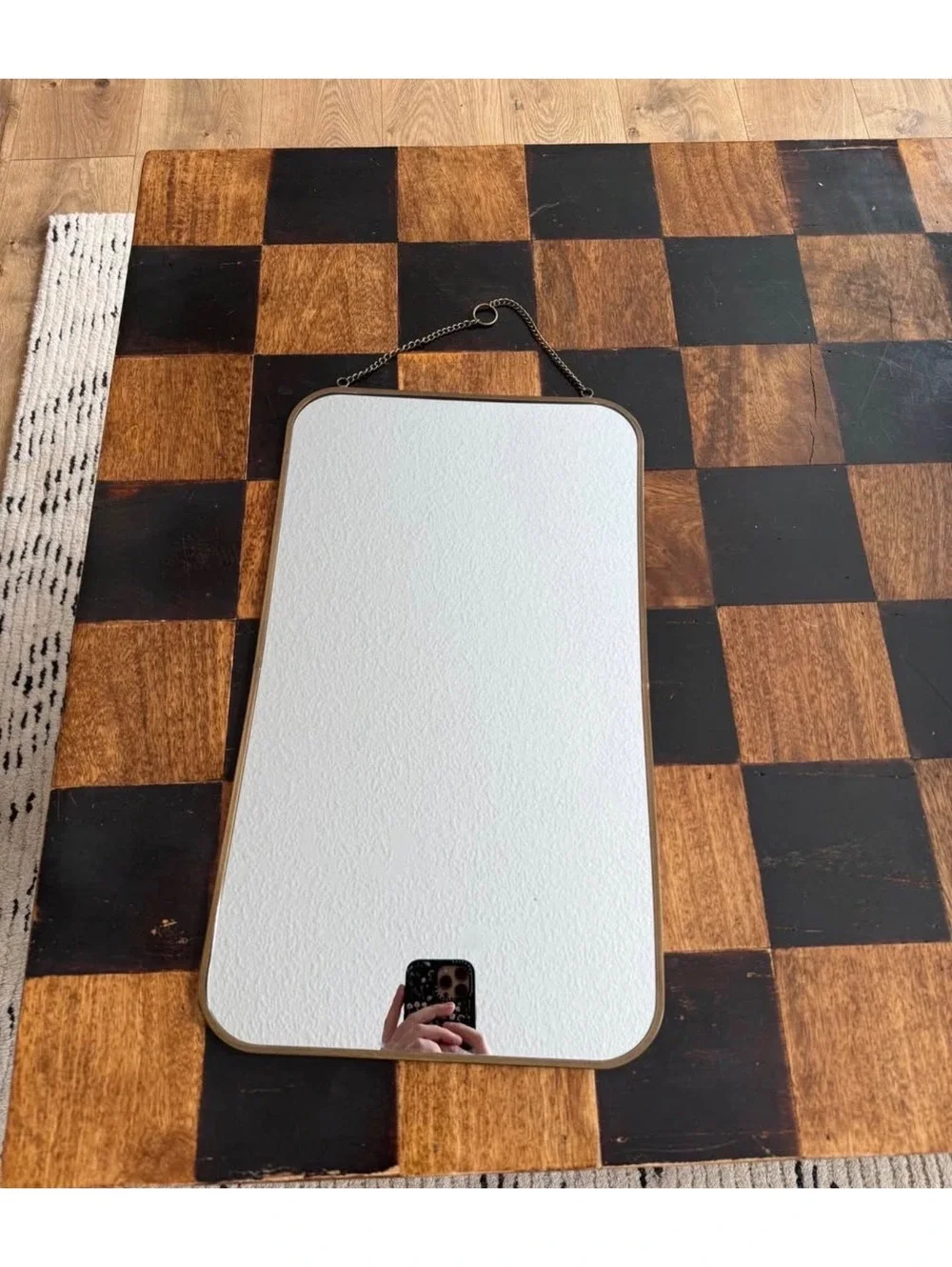 Small hanging mirror